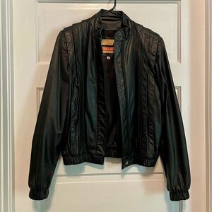 Vintage 70s Leather Gary Gordon Outwear Bomber Jacket